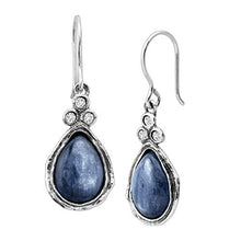 Load image into Gallery viewer, Silpada 'Made in the Shade' 5 5/8 ct Natural Kyanite &amp; Cubic Zirconia Drop Earrings in Sterling Silver
