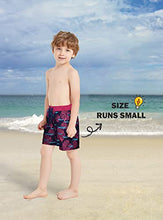 Load image into Gallery viewer, maoo garden Boys Swim Trunks Quick Dry Beach Board Shorts Mesh Lining UPF 50+ Swimwear 6010 Orange 3Y
