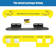 Load image into Gallery viewer, Soundbar Mount for Sonos Beam Wall Mount Bracket Compatible with Sonos Beam Sound Bar Mounts Mounting Bracket, Black
