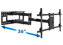 Load image into Gallery viewer, Mount-It! Long Extension TV Mount, Dual Arm Full Motion Wall Bracket with 36 inch Extended Articulating Arm, Fits Screen Sizes 50 55 60 65 70 75 80 85 90 Inch, VESA 800x400mm Compatible, 176 lb
