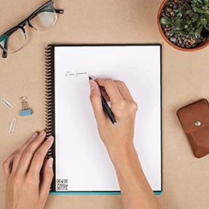 Rocketbook Smart Reusable Notebook - Dot-Grid Eco-Friendly Notebook with 1 Pilot Frixion Pen & 1 Microfiber Cloth Included - Atomic Red Cover, Executive Size (6" x 8.8")