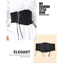 Load image into Gallery viewer, Y-YUNLONG Corset Bodysuit for Women Leather Lace Up Belt Corset Knitted Crop Top Women Boho Bustier Sexy Rave Outfit Ladies Clothe
