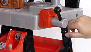 BLACK + DECKER Power Tool Workshop - Play Toy Workbench for Kids with Drill, Miter Saw and Working Flashlight - Build Your Own Tool Box – 75 Realistic Toy Tools and Accessories