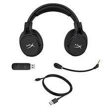 Load image into Gallery viewer, HyperX Cloud Flight S - Wireless Gaming Headset, 7.1 Surround Sound, 30 Hour Battery Life, Qi Wireless Charging, Detachable Microphone with LED Mute Indicator, Compatible with PC &amp; PS4

