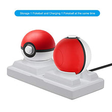 Load image into Gallery viewer, Jevogh Charging Stand for Switch Poke Ball Plus, GR76 Switch Pokeball Charger Dock Station and Poke Ball Plus Storage Stand for Nintendo - White (Third-Party Made)
