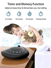 Load image into Gallery viewer, Portable Sound Machines,White Noise Machine with Non Looping Natural Soothing Sounds,Sleep Timer and Memory Function,USB Charge Port,Powered by DC or Battery Travel Sleep Machine for Adults Baby Kids
