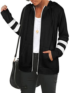 Zip Up Hoodie Women Lightweight Sweatshirs with Pockets