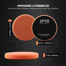 Load image into Gallery viewer, Buffing Polishing Pads, SPTA 5Pc 5.5 Inch Face for 5 Inch 125mm Backing Plate Compound Buffing Sponge Pads Cutting Polishing Pad Kit For Car Buffer Polisher Compounding,Polishing and Waxing -SQPPS5MIX
