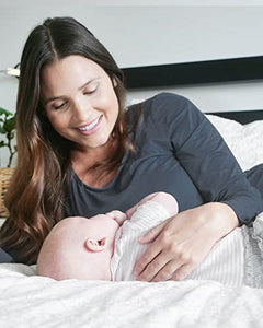 Kindred Bravely Jane Nursing Pajama Set | Nursing Pajamas for Breastfeeding (Slate Blue, Small)