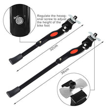 Load image into Gallery viewer, PUPOUSE Kickstand for Bike Mountain Bicycle Adjustable Bike Kickstands, Premium Steel Bike Side Stand Support Replacement Mount, Fits for Road Bike/BMX/MTB/Folding Bicycle
