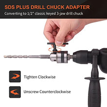 Load image into Gallery viewer, Cordless Rotary Hammer Drill, 21V Brushless 1 Inch SDS Plus Hammer Drill Kit With 2 Batteries, Charger, 1/2" Drill Chuck, 3 Drill Bits, Grease and Case–Suitable for Concrete, Wood, Stone, and Metal
