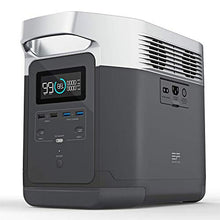 Load image into Gallery viewer, EF ECOFLOW Portable Power Station EFDELTA, UPS Power Supply 1260Wh Battery Pack with 6 1800W (3300W Surge) AC Outlets, Solar Battery Generator for Outdoor Camping RV

