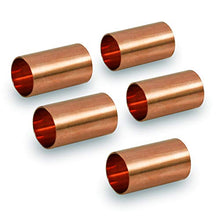 Load image into Gallery viewer, Supply Giant DDDM0034-5 Straight Copper Coupling Fittings With Sweat Ends, 3/4 Inch

