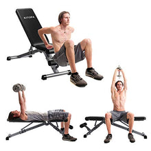 Load image into Gallery viewer, Adjustable Weight Bench, Kitopa Utility Workout Bench for Home Strength Training, Gym Incline Decline Bench for Full Body Exercise
