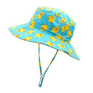 Home Prefer Baby Cute Hat UV Protection Hat Wide Brim Breathable Sun Block Hat Duck #46