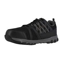 Load image into Gallery viewer, Reebok Work Men's Sublite RB4016 Safety Toe Athletic Work Shoe Construction, Black, 10 W US
