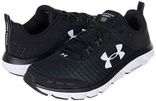Load image into Gallery viewer, Under Armour mens Charged Assert 8 Running Shoe, Black/White, 11 US
