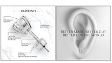 Load image into Gallery viewer, Diamond Stud Earrings (Lab Grown Diamonds) 14K White Gold, 0.46ctw (0.46ctw to 0.49ctw) G-H color VS-SI
