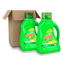 Load image into Gallery viewer, Gain Laundry Detergent Liquid Soap Plus Aroma Boost, Original Scent, HE Compatible, 96 Loads Total, 75 Fl Oz (Pack of 2)
