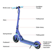 Load image into Gallery viewer, Segway Ninebot eKickScooter ZING E8 Kids Electric Kick Scooter for Boys and Girls, Lightweight and Foldable, New Cruise Mode, Blue
