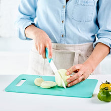 Load image into Gallery viewer, GreenLife 2 Piece Cutting Board Kitchen Set, Dishwasher Safe, Extra Durable, Turquoise
