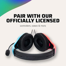 Load image into Gallery viewer, PDP Gaming LVL40 Stereo Headset with Mic for Nintendo Switch - PC, iPad, Mac, Laptop Compatible - Noise Cancelling Microphone, Lightweight, Soft Comfort On Ear Headphones - Mario Red &amp; Blue
