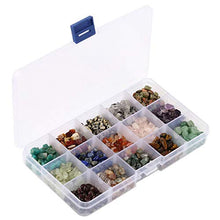 Load image into Gallery viewer, 15 Different Type Gemstone Chip Bead Crystal Quartz Stone Irregular Shaped Loose Beads Crushed Chunked Crystal Pieces for DIY Bracelet Necklace Making
