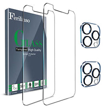 Load image into Gallery viewer, Ferilinso 2 Pack Screen Protector for iPhone 12 Pro Max with 2 Pack Camera Lens Protector [Tempered-Glass] [Military Protective] [HD Clear] [Case Friendly] [Anti-Fingerprint]
