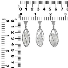 Load image into Gallery viewer, Starborn Sterling Silver Cage Style Danburite Crystal Pendant
