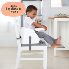 Load image into Gallery viewer, Ingenuity Baby Base 2-in-1 Booster Feeding and Floor Seat with Self-Storing Tray, Slate
