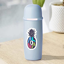 Load image into Gallery viewer, 100 Pcs Hawaii Summer Stickers , Waterproof Vinyl Decals for Surfboard Water Bottles Guitar Laptop Luggage Skateboard Refrigerator Scrapbooking Beach Vacation Decorate Gift for Teens Kids
