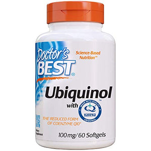 Doctor's Best Ubiquinol with Kaneka QH, Non-GMO, Gluten Free, Soy Free, Heart Health, 100 mg, 60 Softgels