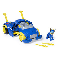 Load image into Gallery viewer, Paw Patrol, Mighty Pups Super Paws Chase’s Powered Up Cruiser Transforming Vehicle, Blue
