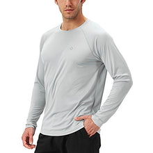 Load image into Gallery viewer, NAVISKIN Men's Sun Protection UPF 50+ UV Outdoor Long Sleeve Shirts Grey Size M

