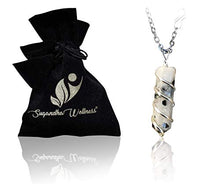 Load image into Gallery viewer, Rainbow Moonstone Crystal Healing Necklace - For Crown Chakra | Brings Hope, Luck And Abundance. Relieves Emotional Stress. Enhances Intuition, Psychic Abilities And Sensitivity | With Stylish Chain
