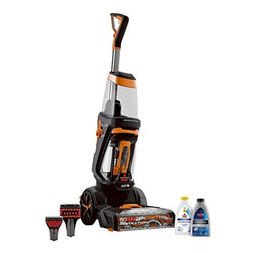 BISSELL ProHeat 2X Revolution Pet Full Size Upright Carpet Cleaner, 1548F, Orange