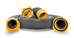Camco 39666 Deluxe 20' Sewer Hose Kit with Swivel Fittings and Wye Connector - Ready To Use Kit Complete with Sewer Wye and Elbow Fittings, Hoses, and Storage Caps