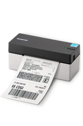 BIXOLON SOHO Series Slim Label Maker Printer - Compact Thermal Printer for Shipping Labels - Compatible with Shopify, Ebay, UPS, USPS, FedEx, Amazon & Etsy - 4x6 Label Printers - 6 IPS (XF3-40)