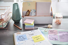 Load image into Gallery viewer, Post-it Greener Notes, 3x3 in, 12 Pads, America's #1 Favorite Sticky Notes, Helsinki Collection, Pastel Colors (Pink, Blue, Mint, Yellow), Clean Removal, 100% Recycled Material (654-RP-A)
