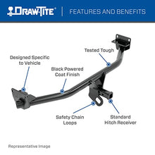 Load image into Gallery viewer, Draw-Tite 24815 Class 1 Trailer Hitch, 1.25 Inch Receiver, Black, Compatible with 2008-2013 Scion xB
