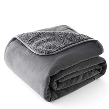 Load image into Gallery viewer, Chee Ray 100% Waterproof Dog Blanket 38 x 29 in, Soft Pet Pee Proof Throws for Couch Sofa Bed, Reversible Plush Protector Cover for Small Dogs Puppies Cats, Grey
