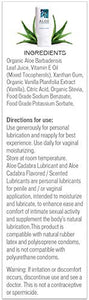 Aloe Cadabra Flavored Personal Lubricant & Moisturizer for Her, Him & Couples, Best Natural Lube Oral Gel Vanilla, 2.5 oz (Pack of 2)