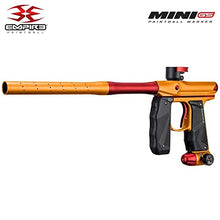 Load image into Gallery viewer, Maddog Empire Mini GS Tournament Elite Paintball Gun Package B - Dust Orange/Dust Red 2-pc Barrel
