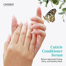 Load image into Gallery viewer, Onsen Cuticle Cream, Cuticle Oil in Deep Action - Japanese Natural Healing Minerals Nail Care Serum and Butter, Sooth, Repair, and Strengthen Cuticles and Nails, Visible Results, (1 Count / 15 ml)
