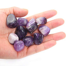Load image into Gallery viewer, Bingcute Brazilian Tumbled Polished Natural Amethyst Stones 1/2 Ib for Wicca, Reiki, and Energy Crystal Healing (Amethyst)
