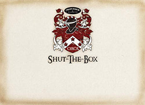 Front Porch Classics Circa Shut-the-Box, Wooden 9 Number Dice Game with Case for Travel, for Adults and Kids Ages 8 and Up