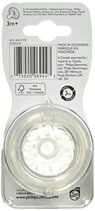 Philips Avent Natural Baby Bottle Nipple, Medium Flow Nipple 3M+, 2pk, SCF653/23