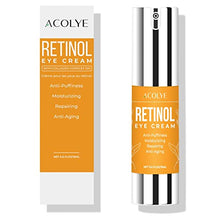 Load image into Gallery viewer, Retinol Eye Cream With AHA Hyaluronic Acid &amp;Collagen,Anti-aging Eye Cream for Moisturizing, Wrinkle, Puffiness and Dark Circle Defense-Day and Night (0.5 Fl Oz)
