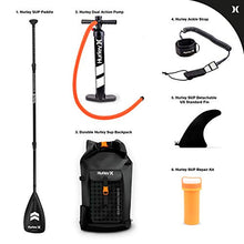 Load image into Gallery viewer, Hurley PhantomTour 10' 6" Stand Up Paddle Board with Hikeable Backpack, Air Pump, Adjustable Floating Paddle, Coiled Leash, Fin &amp; Repair Kit (Paradise)
