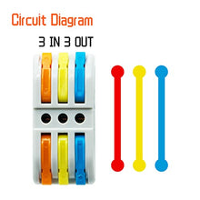 Load image into Gallery viewer, XALXMAW 48 Pcs Lever Wire Nut Connectors,Compact Splicing Connectors Electrical Wires Solid Stranded Flexible Terminal Block 28-12 AWG
